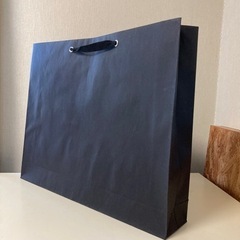 受け渡し者決定【新品】紙ショルダーバッグ52×42×10cm 墨...