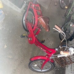 赤い自転車  子供用