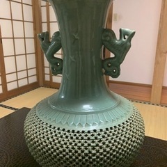 【決定】最終値下げ　青山青磁 民族陶芸 飾り壺 花瓶 アンティー...