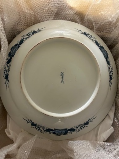 藤井勝雲 鉢 染錦 紫陽花分2尺