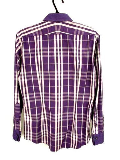 Burberrysジャケット(黄土)＆BURBERRY BLACK LABEL Yシャツ(紫)
