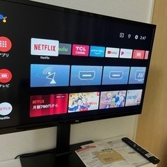 本日限定‼️スタンド有　美品‼️TCL32型　スマートテレビ　2021年製　元箱有 TCL32インチスマートテレビ 21年 スタンド付き 台付き リモコン付き