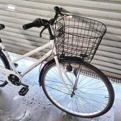 自転車中古　CLASSICAL City　外装6段変速　カゴ付き　鍵新品　タイヤ27インチ 自転車中古 CLASSICAL City 外装6段変速 カゴ付き 鍵新品 タイヤ27インチ
