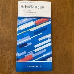 お取引中　京急株主優待割引券