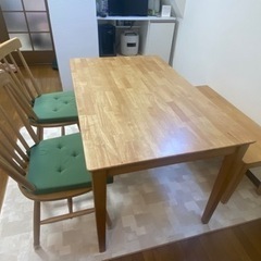 値下】【美品】ミツヨシ ダイニングセット テーブル 椅子 ベンチ