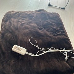 【決まりました】電気毛布　山善　ブラウン　洗える毛布　