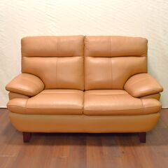 ≪zyt1180ジ≫大塚家具 2人掛けソファ ルーニー SD-344 本革+