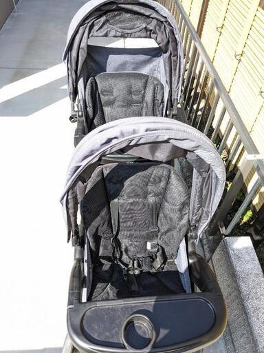 双子ベビーカー（縦型） 美品joieエヴァライトデュオ2人乗り