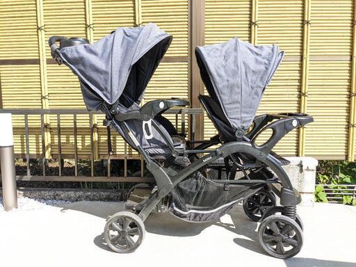 双子ベビーカー（縦型）