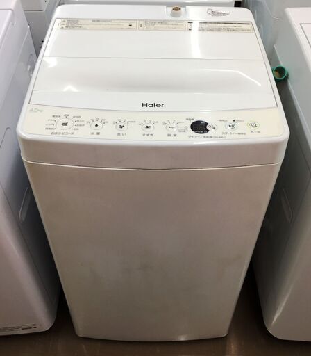 【中古品】洗濯機　ハイアール JW-E45CE   4.5kg　2019年製