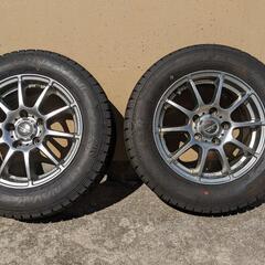 195−65R−15　アルミホイール付きスタッドレスタイヤ&チェーン