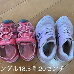 靴　20.0 サンダル18.5 