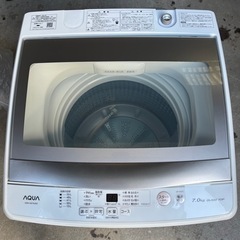 【お取引先確定】AQUA 洗濯機 AQW-GS70J(W) 7kg 2021年製　✨中古美品✨
