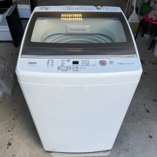 【お取引先確定】AQUA 洗濯機 AQW-GS70J(W) 7kg 2021年製　✨中古美品✨