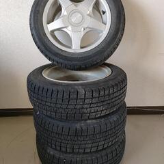 155/65R13 アルミスタッドレスセット 軽自動車 ナンカン...