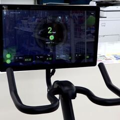 北海道 千歳市/恵庭市 動作品 AINEXT/アイネクスト エアロバイク FITBOX PRO モニター付 スピンバイク エクササイズ 健康器具 フィットボックス