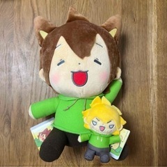 ぽこにゃん ぬいぐるみXL にっこり＆ボールチェーン付きぬいぐるみ