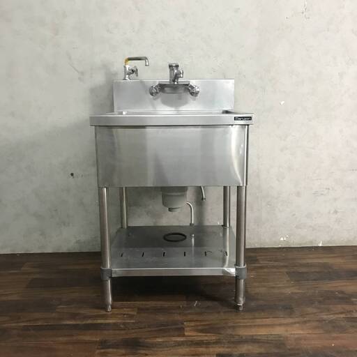 WY7/90 マルゼン maruzen ステンレス 1槽 シンク 流し台 1層 蛇口付き 2口 業務用 店舗用 厨房機器 W×D×Hcm ★直接引き取り歓迎◆