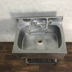 🔷🔶🔷WY7/84 東製作所 azuma ステンレス 1槽 シンク 流し台 1層 蛇口付き 2口 業務用 店舗用 厨房機器 W60×D45×H89cm ★直接引き取り歓迎◆🔷🔶🔷