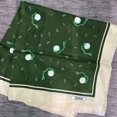 【未使用品】昭和レトロ　正方形シルクスカーフ•CAPRI  