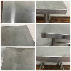 🔷🔶🔷WY8/3 ステンレス作業台 業務用 作業台 コンロ台 キャスター付き 正方形 厨房用品 W70×D70×H81cm 店舗 飲食店 ★直接引き取り歓迎🔷🔶🔷