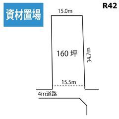 月14万円🔳松戸市紙敷　松戸IC3.5Km　資材置き場　貸地　電気・上水道完備　保証会社不要　初期費用3か月分　車両置き場　の画像