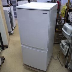 2019年製 美品 シャープ 2ドア 冷蔵庫 137L 配達設置対応/1カ月保証