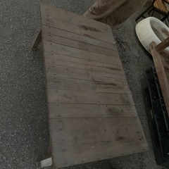 【ネット決済・配送可】木製　ベンチ