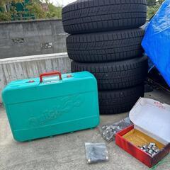 プリウス スタッドレスタイヤ タイヤチェーン付き タイヤ トーヨータイヤ OBSERVE GIZ2 195/65R15 91Q ホイール SHAKE ジョーカー グライド