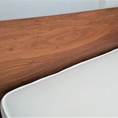 無印良品【廃版名品】ダブルベッドフレーム・ヘッドボード・木製脚 ウォルナット材