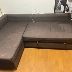 IKEA 3人がけソファ(ダブルベッド)