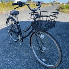 ブリヂストン製ママチャリ 26インチ自転車 カゴ/鍵/オートライト付 ママチャリ自転車 6段変速カゴ/鍵/オートライト付 26インチ