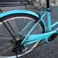 中古自転車2778 前後タイヤ新品！ 26インチ 6段ギヤ ダイナモライト
