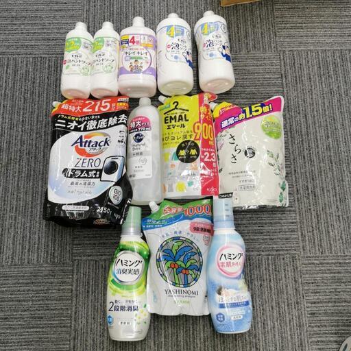 泡ハンドソープ、洗濯洗剤、柔軟剤　色々