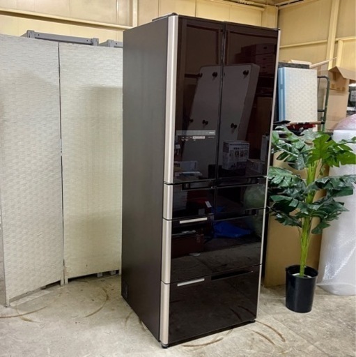 激安‼️配送・設置可能‼️HITACHIガラスストップ6ドア冷蔵庫