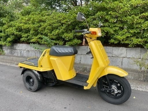 ホンダ　ジャイロUP  ミニカー登録　2スト　スペアエンジン予備パーツ付き　イエローかわいい！