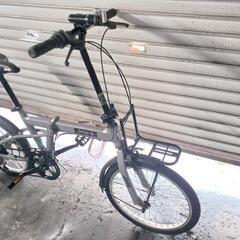 自転車　中古　折りたたみ　Jeep　外装6段変速　フロントライト付き　タイヤ20インチ