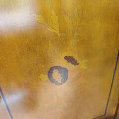 【愛品倶楽部柏店】イタリア製？ 木象嵌 鍵付きコンソールキャビネット 