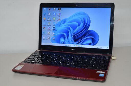 中古ノートパソコン NEC LS350/S Windows11+office 新品爆速SSD256GB core i3-4000M/メモリ4GB/15.6インチ/WEBカメラ/無線/DVDマルチ搭載