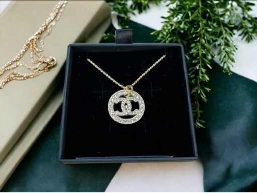 【取引中】商品No2 CHANEL アンティークボタンネックレス18K S925 新品ネックレス