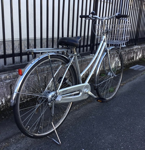 87】一般車 シティー車 LUNERS シルバー 27インチ 内装変速付き 27型