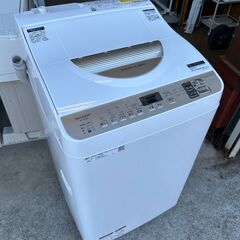動作保証あり】SHARP シャープ 2019年 ES-T5CBK 5.5kg / 3.5kg 洗濯 