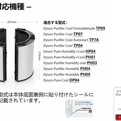 ダイソン空気清浄機付きファン用フィルター「互換品」