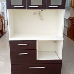 ☆ジモティ割あり☆ レンジボード 茶 H180×D43×W88.5 クリーニング済み 