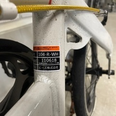 【後輪新品交換】DOPPELGANGER[ドッペルギャンガー]16吋 ミニベロ アルミ/シマノ7speed/ホワイト