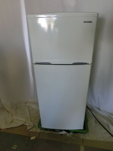 2022年製　アイリスオーヤマ 2ドア冷凍冷蔵庫 118L IRSD-12B-W ホワイト ベースモデル IRSD-12B-W