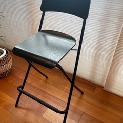IKEA 椅子カウンターチェア　バー　折りたたみ式　スツール
