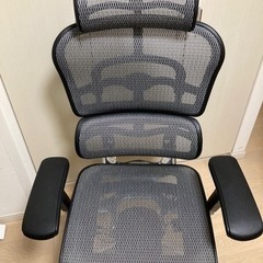 エルゴヒューマン　ベーシック　グレー　高機能メッシュオフィスチェア【説明書、付属品付き】