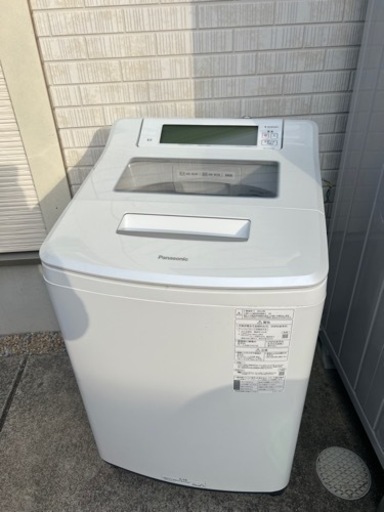 パナソニック 全自動洗濯機 洗濯8kg NA-JFA808-W クリスタルホワイト