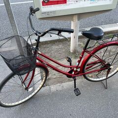 自転車　No.1019　レッド　26インチ　ママチャリ　offi...